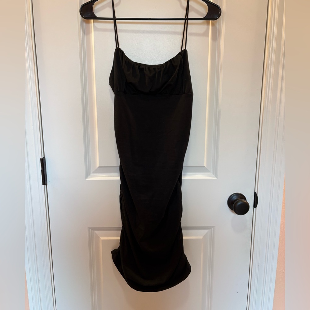 Black mini dress